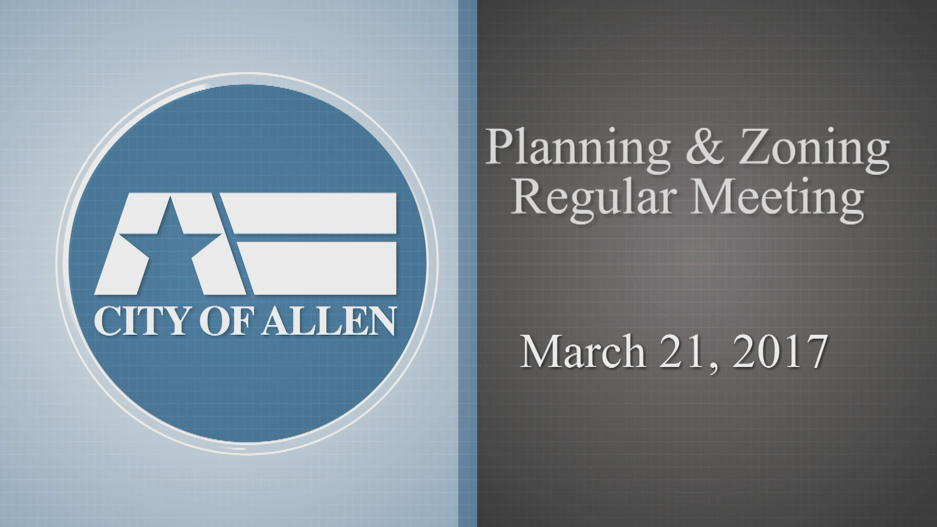 Thumbnail image for Planning & Zoning Meeting (3-21-17)
