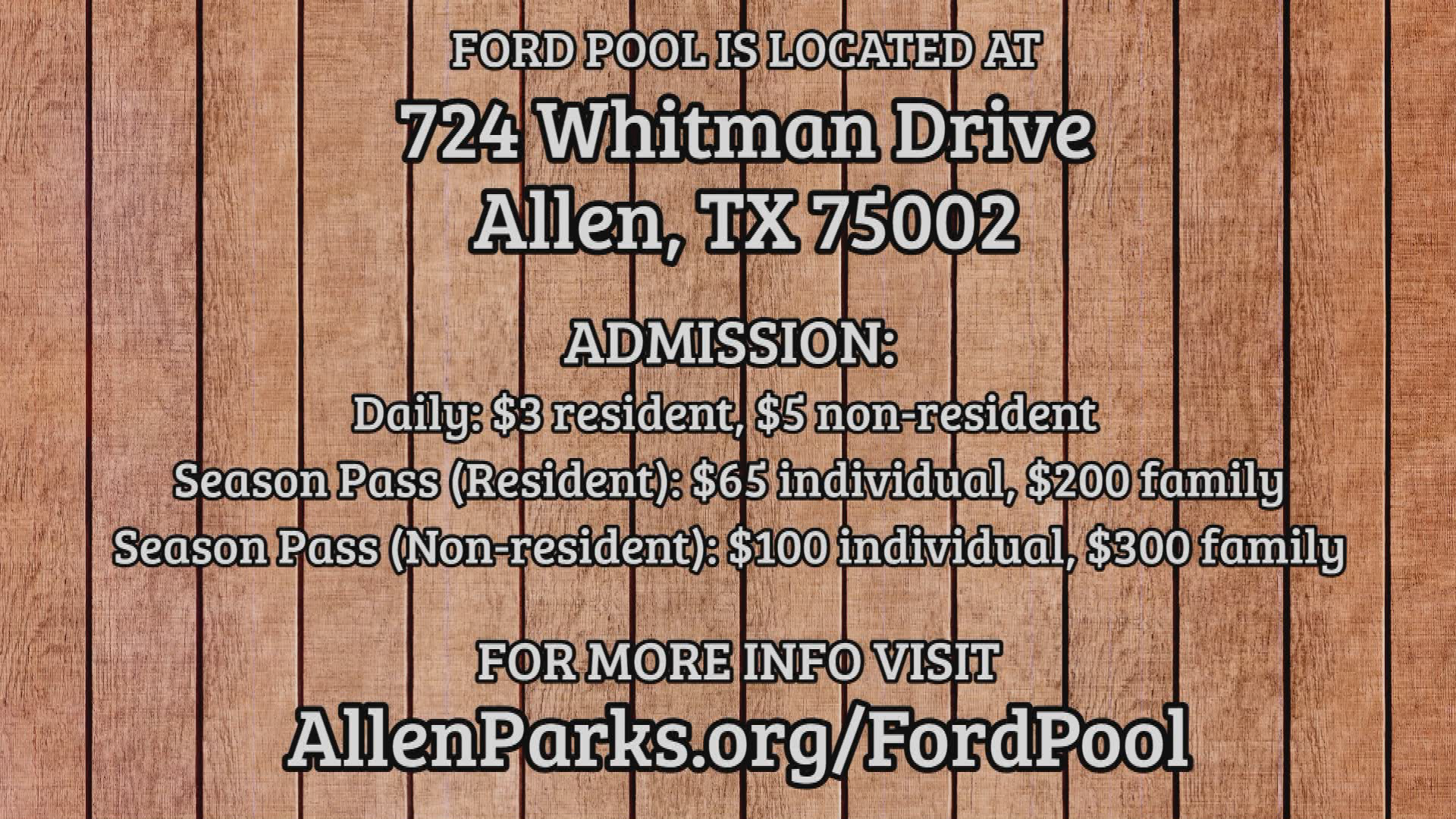 Thumbnail image for Ford Pool Reopening Promo